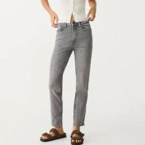 Express Mom Jeans Super High Rise EUC - Women's Size 4 - Gray Wash